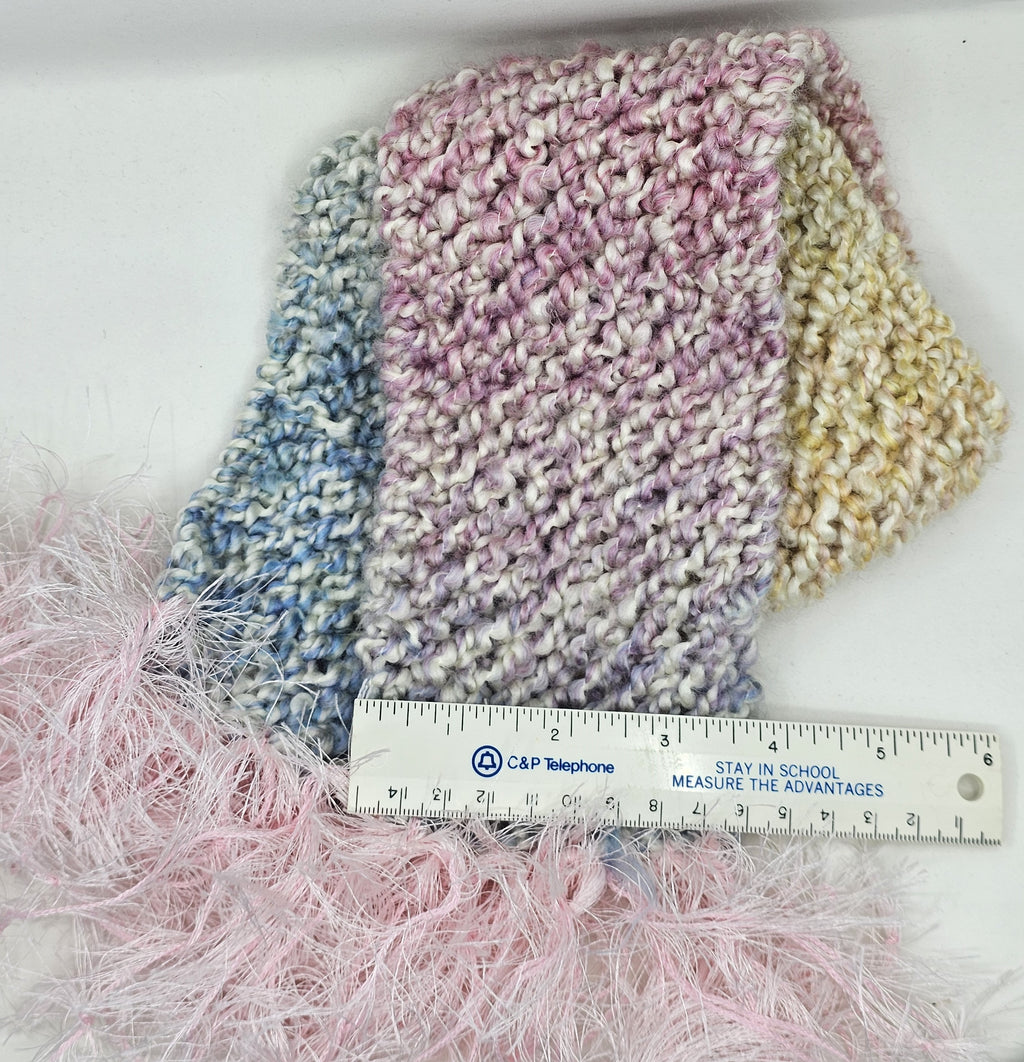 Hand Knit Toddler Scarf with Fringe