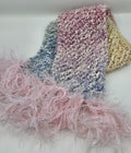 Hand Knit Toddler Scarf with Fringe
